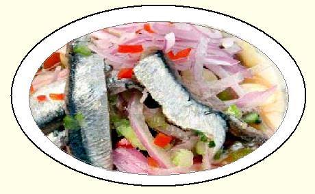 NUESTRAS RECETAS  DE APERITIVOS - CHEVICHE DE ANCHOVETA - ROBOT DE ALIMENTOS MULTIFUNCI&Oacute;N para una cocina peruana r&aacute;pida